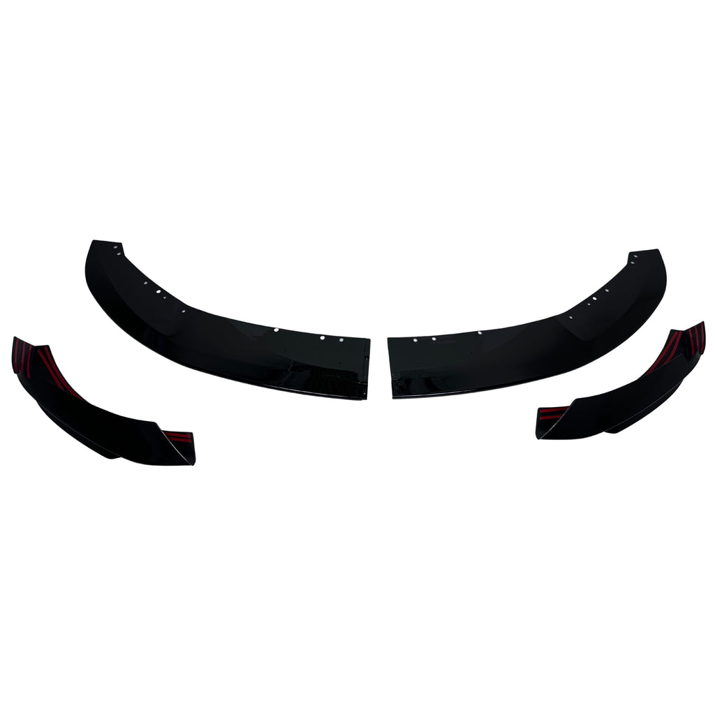F32 F33 F36 428i 430i 435i 440i Front Splitter Lip Gloss Black Compatible for 2014-2020 BMW 4 Series M Sport Bumper ONLY