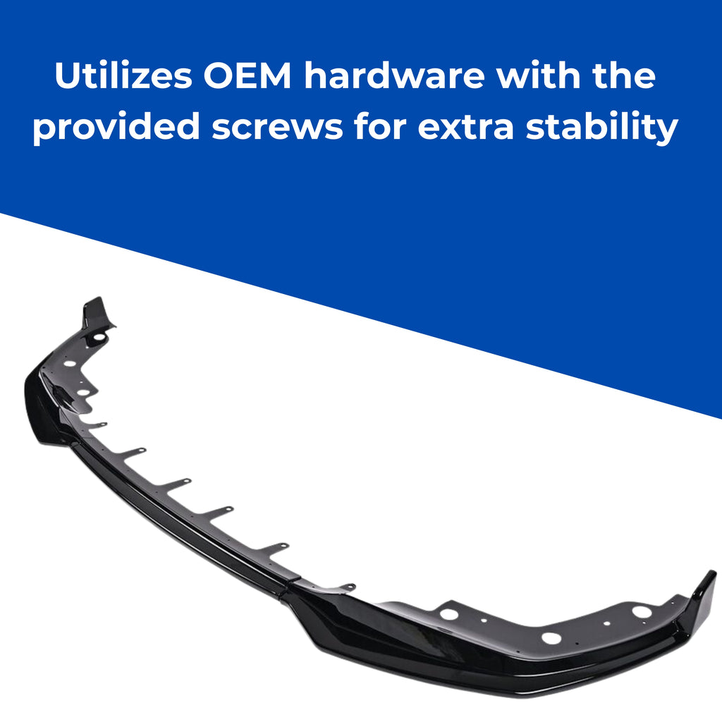 G20 M340i 330i Front M Bumper Lip Splitter Spoiler Gloss Black Compatible for 2019-2022 BMW 3 Series M Bumper Only (Gloss Black B-Grade)