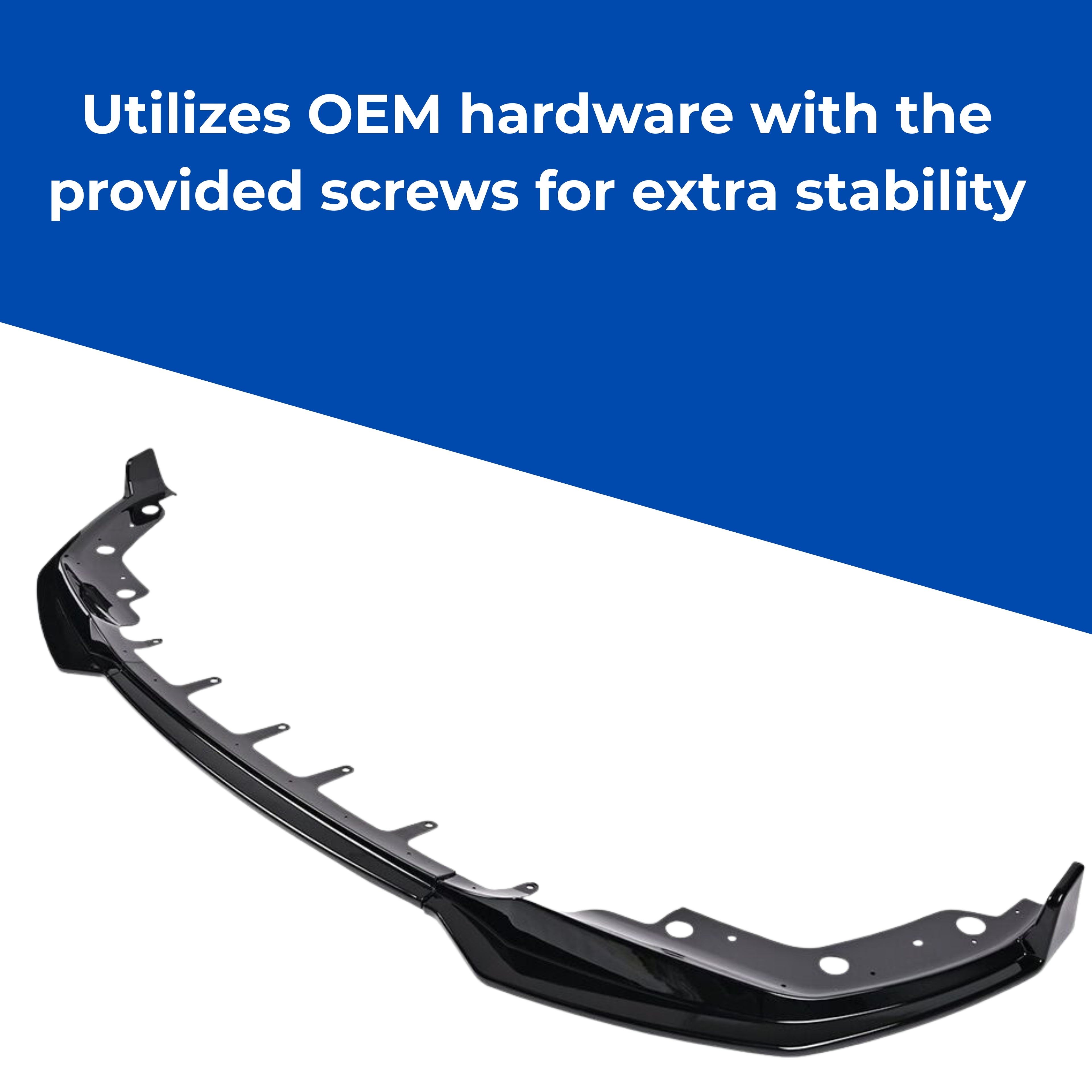 G20 M340i 330i Front M Bumper Lip Splitter Spoiler Gloss Black Compatible for 2019-2022 BMW 3 Series M Bumper Only